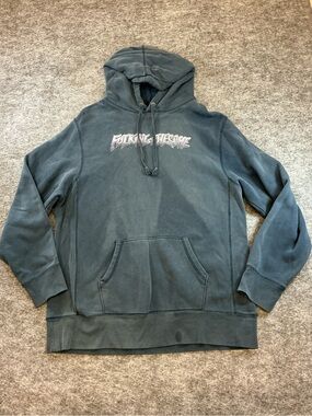 FA Hooded Pullover Sweatshirt in Teal-Blue Size XL